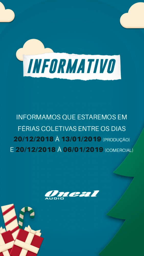 Comunicado de férias.